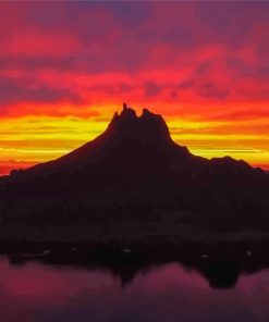 Sunset At Tetakawi Peak San Carlos Diamond Painting