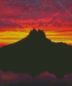 Sunset At Tetakawi Peak San Carlos Diamond Painting