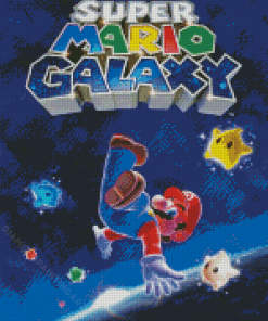 Super Mario Galaxy Poster Diamond Painting