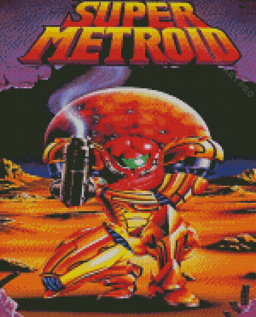 Super Metroid Poster Diamond Painting