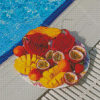 Tasty Fruits In Pool Diamond Painting