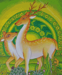 The Deer Couple Art Diamond Painting