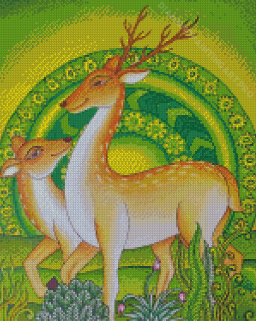 The Deer Couple Art Diamond Painting