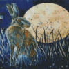 The Hare And Moon Diamond Painting