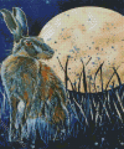 The Hare And Moon Diamond Painting