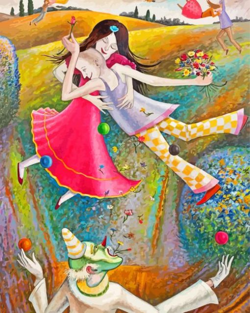 The Love Juggler Diamond Painting