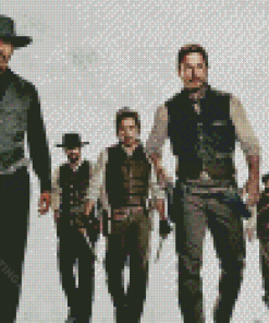 The Magnificent Seven Film Characters Diamond Painting