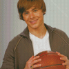 Troy Bolton Zac Efron Diamond Painting