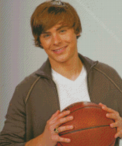 Troy Bolton Zac Efron Diamond Painting