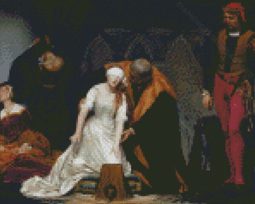 The Execution Of Lady Jane Grey Delaroche Diamond Painting