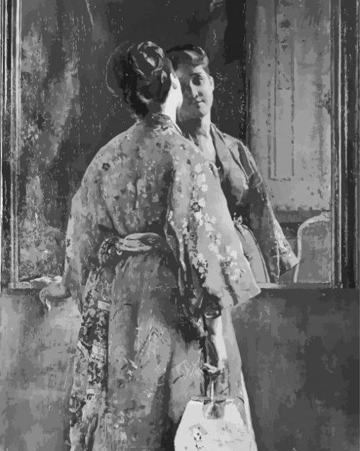 The Japanese Robe By Alfred Stevens Diamond Painting