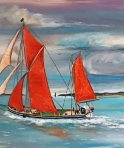 The Thames Sailing Barge Boat Diamond Painting