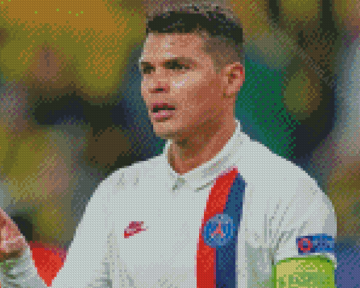 Thiago Silva Football Player Diamond Painting