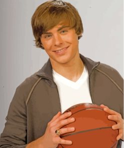 Troy Bolton Zac Efron Diamond Painting