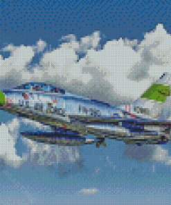 US Air Force F100 Super Sabre Diamond Painting