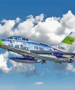 US Air Force F100 Super Sabre Diamond Painting