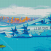 US Lockheed C 130 Plane Diamond Painting