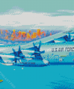 US Lockheed C 130 Plane Diamond Painting