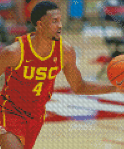 USC Trojans Basketball Player Diamond Painting