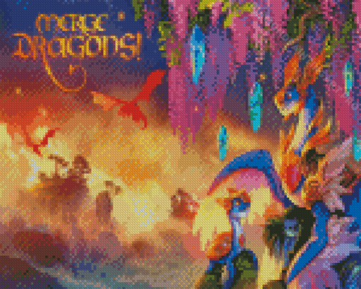 Video Game Merge Dragons Poster Diamond Painting