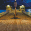 Wales Penarth Pier At Night Diamond Painting