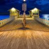 Wales Penarth Pier At Night Diamond Painting