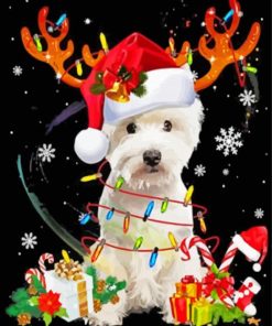 Westie Christmas Diamond Painting