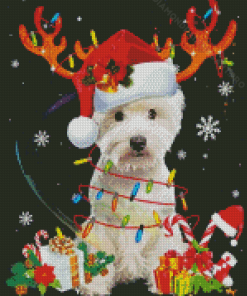 Westie Christmas Diamond Painting