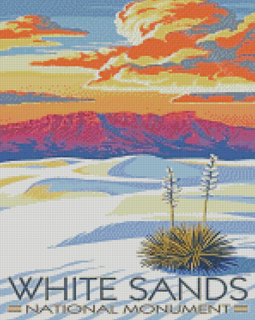 White Sand National Park Diamond Painting