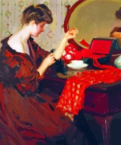 Woman At Dressing Table Diamond Painting