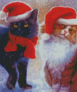 Xmas Cats Diamond Painting