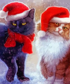 Xmas Cats Diamond Painting