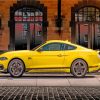 Yellow Mustang Mach 1 Side View Diamond Painting