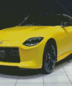 Yellow Nissan Z Diamond Painting