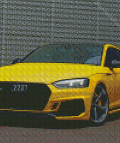 Yellow Audi Rs5 Diamond Painting