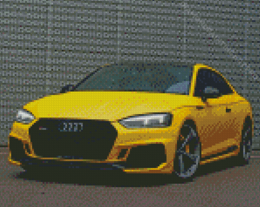 Yellow Audi Rs5 Diamond Painting