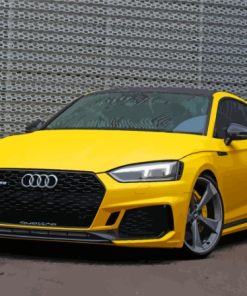 Yellow Audi Rs5 Diamond Painting