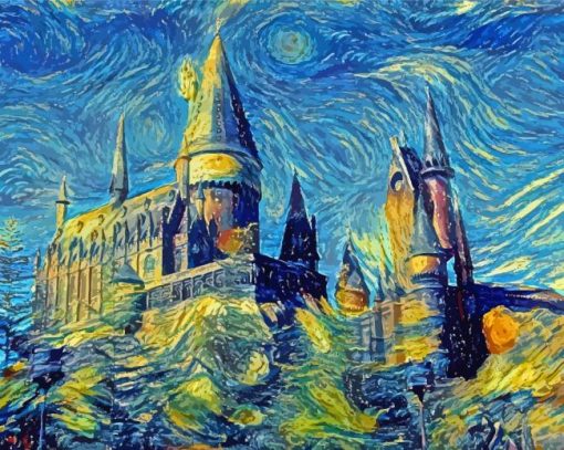 Abstract Van Gogh Harry Potter Diamond Painting