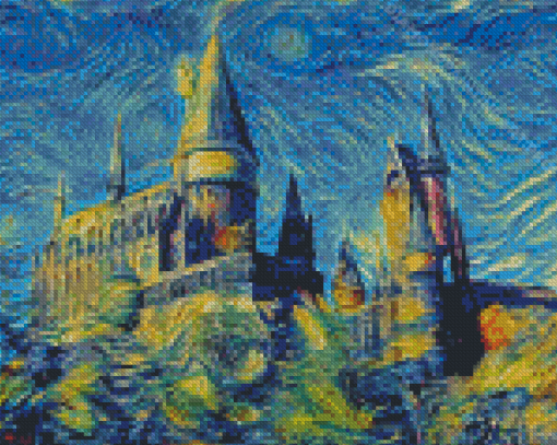 Abstract Van Gogh Harry Potter Diamond Painting