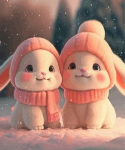 Adorable Bunnies Diamond Painting