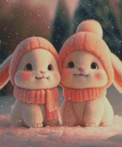 Adorable Bunnies Diamond Painting