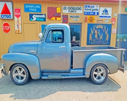 Aesthetic 54 GMC Truck Diamond Painting