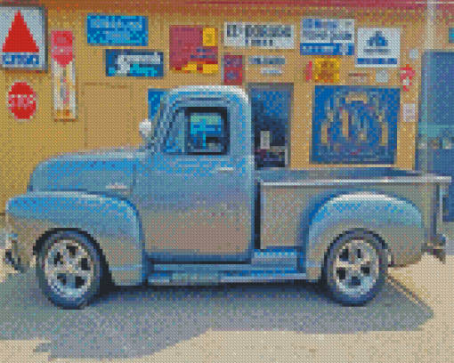 Aesthetic 54 GMC Truck Diamond Painting