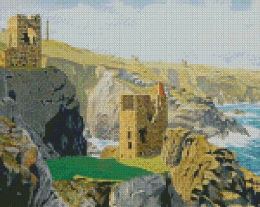 Aesthetic Botallack Tin Mine Diamond Painting