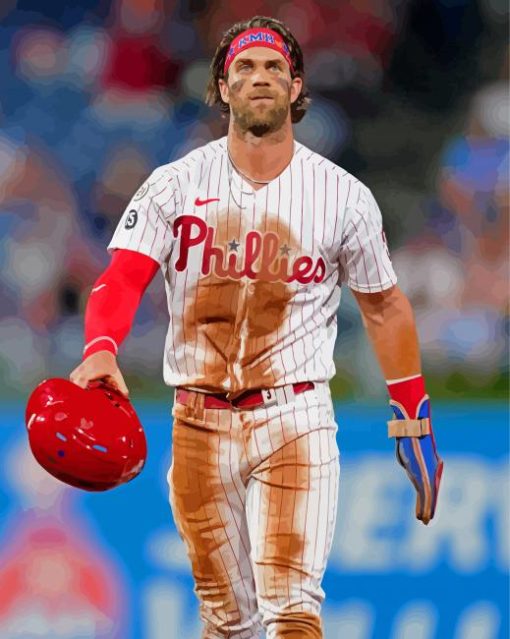 Aesthetic Bryce Harper Diamond Painting