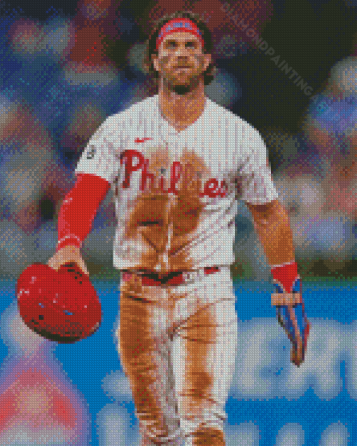 Aesthetic Bryce Harper Diamond Painting