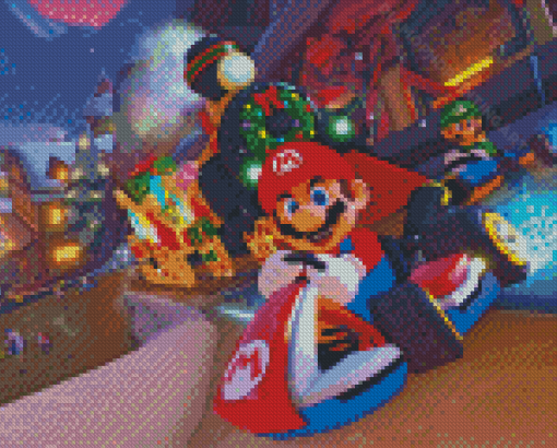 Aesthetic Mario Kart Diamond Painting