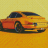 Aesthetic Yellow Porsche Diamond Painting