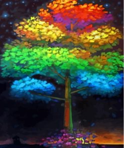 Aesthetic Colorful Tree Diamond Painting