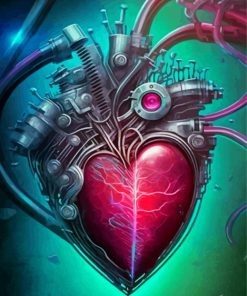 Aesthetic Steampunk Heart Diamond Painting